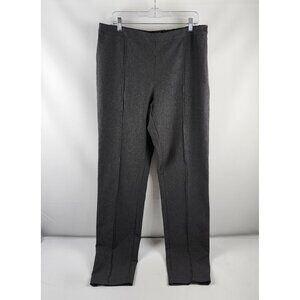 Long Tall Sally Jeans Womens 16 Charcoal Gray Slim Leg Heavy Jersey Trousers NWT